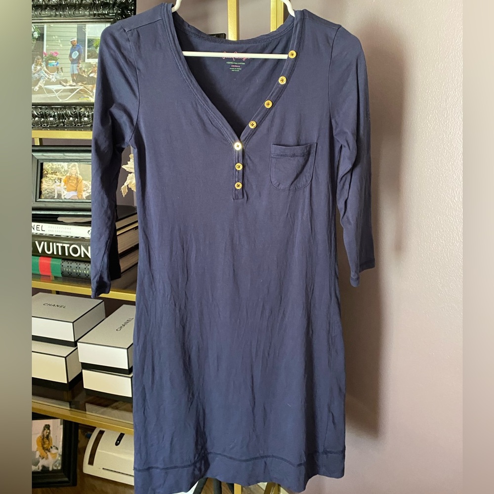 Lilly Pulitzer Blue cotton dress. XS
